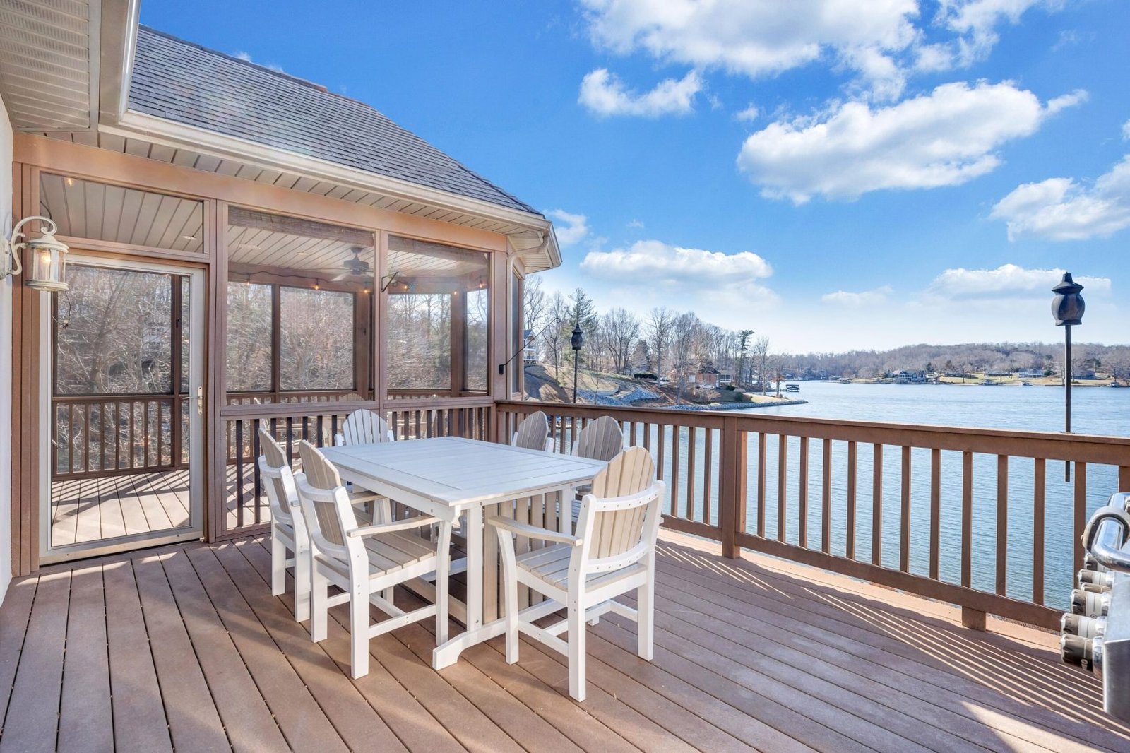 Outdoor Deck with Table and Grill