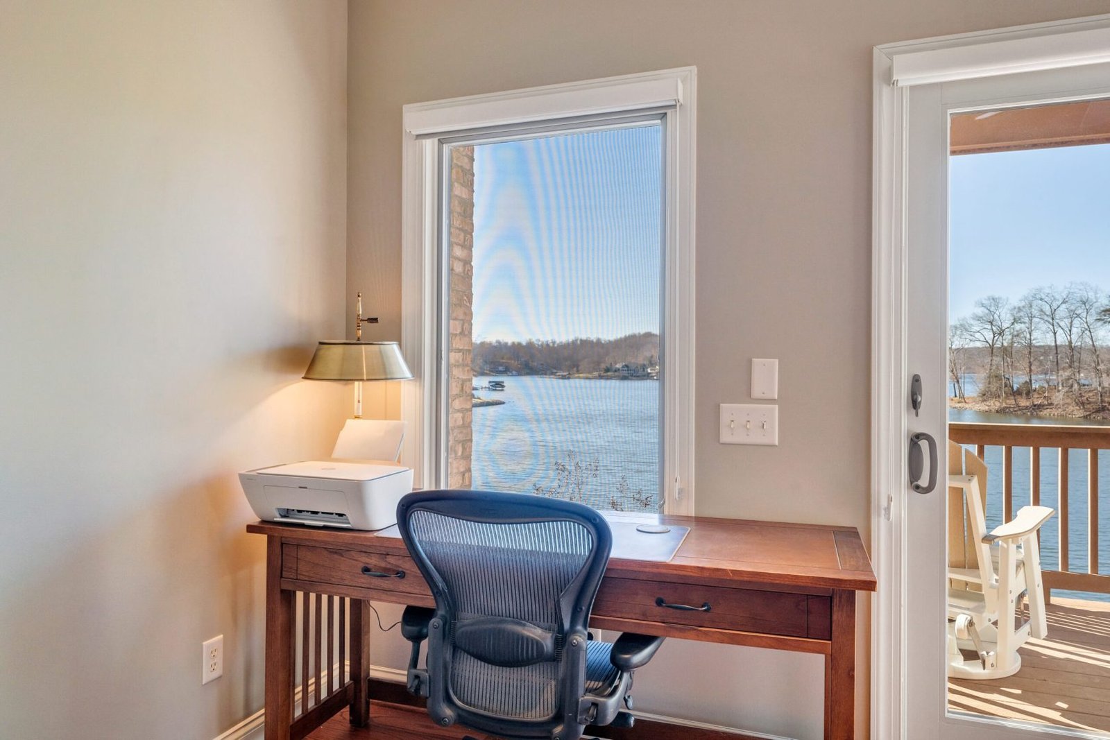 Desk in Master Facing Lake