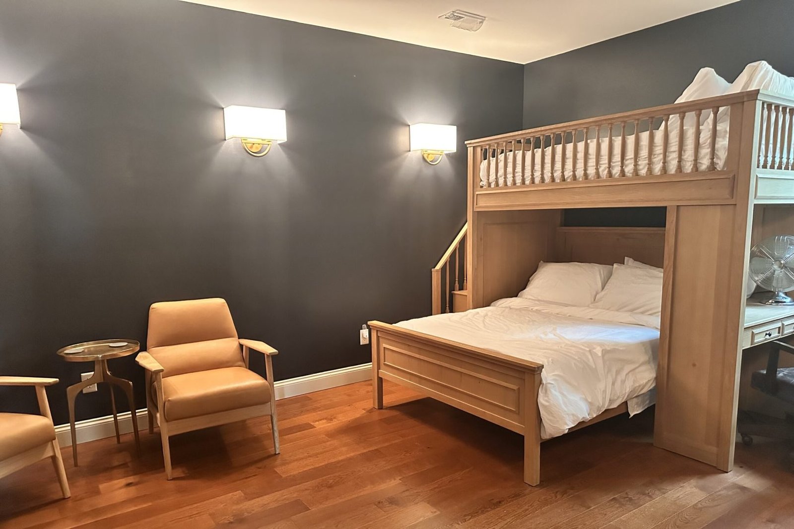 Bedroom 5 - Full Lower, Twin Bunk, TV and 2 "Nugget" Play Couches