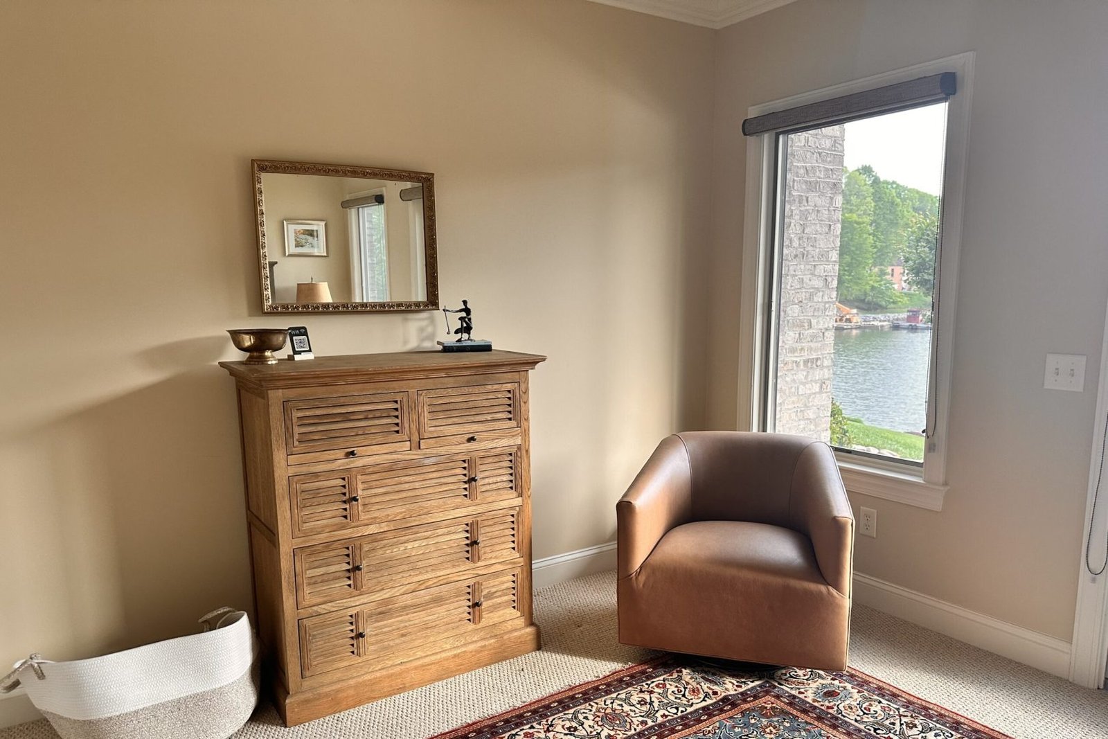 Bedroom 3: King Bed & Private Balcony (Bottom Floor)